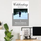 Het vieren van het leven 24x36 Funeral Poster (Thuiskantoor)