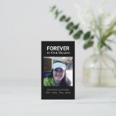 Het vieren van het Leven Één Fotoherdenking Visitekaartje (Staand voorkant)