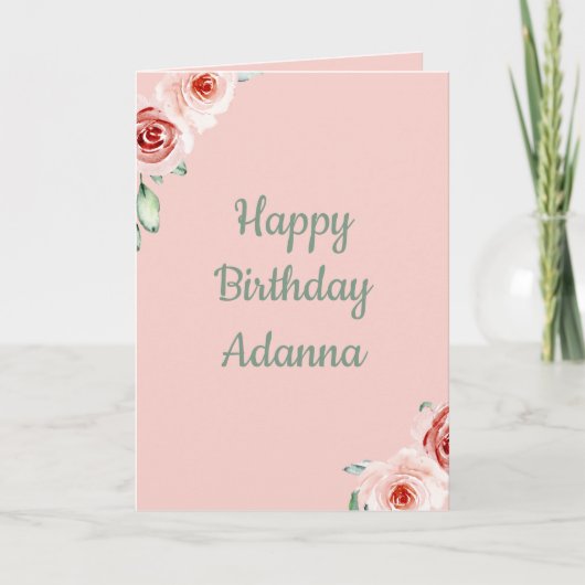 Het vieren van je bruine Waterverf Kaart (Voorkant)