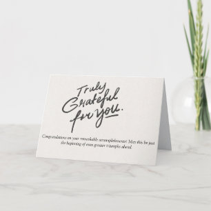 Het vieren van je opmerkelijke prestaties kaart