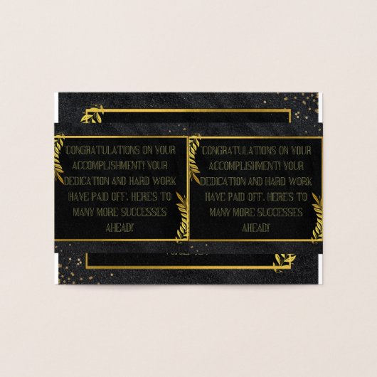 Het Vieren van Je Succes Folie Kaarten (Binnen)