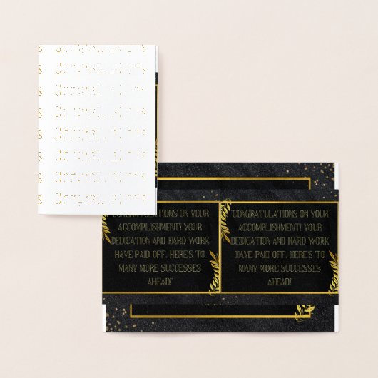 Het Vieren van Je Succes Folie Kaarten (Display)