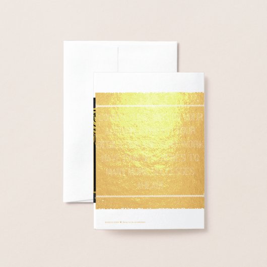 Het Vieren van Je Succes Folie Kaarten (Met envelop)