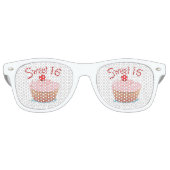 het vieren van lieve zestien retro zonnebril (Voorkant)