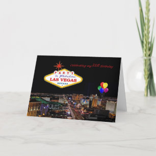 Het vieren van mijn 21ste Kaart van Las Vegas van