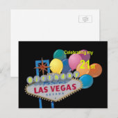 Het vieren van mijn 21ste Las Vegas Birthday Brief Briefkaart (Voorkant / Achterkant)