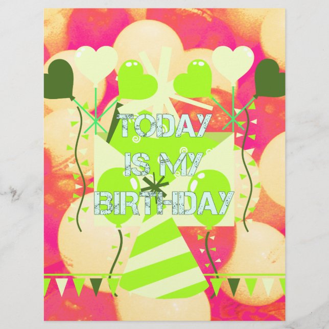 Het vieren van mijn vreugdevolle verjaardag Zegeni (Voorkant)