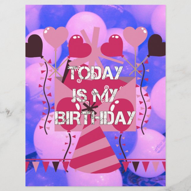 Het vieren van mijn vreugdevolle verjaardag Zegeni (Voorkant)