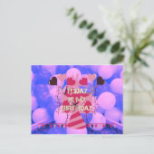 Het vieren van mijn vreugdevolle verjaardag Zegeni Briefkaart (Staand voorkant)