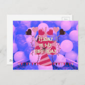 Het vieren van mijn vreugdevolle verjaardag Zegeni Briefkaart (Voorkant / Achterkant)