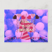 Het vieren van mijn vreugdevolle verjaardag Zegeni Briefkaart (Voorkant)