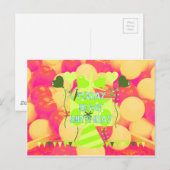 Het vieren van mijn vreugdevolle verjaardag Zegeni Briefkaart (Voorkant / Achterkant)