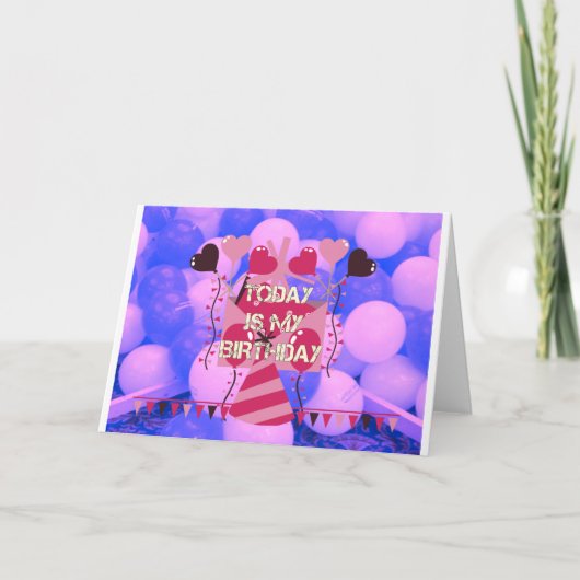 Het vieren van mijn vreugdevolle verjaardag Zegeni Kaart (Voorkant)