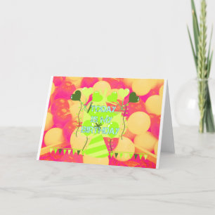 Het vieren van mijn vreugdevolle verjaardag Zegeni Kaart