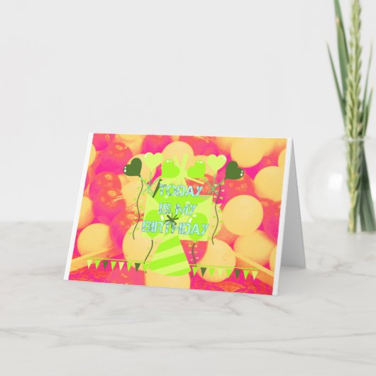 Het vieren van mijn vreugdevolle verjaardag Zegeni Kaart (Voorkant)