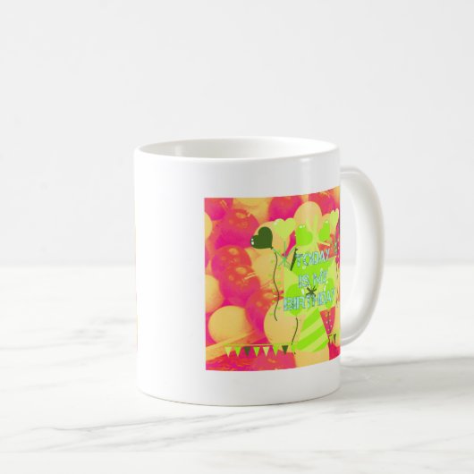 Het vieren van mijn vreugdevolle verjaardag Zegeni Koffiemok (Voorkant rechts)