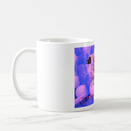 Het vieren van mijn vreugdevolle verjaardag Zegeni Koffiemok (Links)