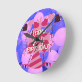 Het vieren van mijn vreugdevolle verjaardag Zegeni Ronde Klok (Hoek)