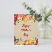 Het vieren van Moederdag 2025 Flower Briefkaart (Staand voorkant)