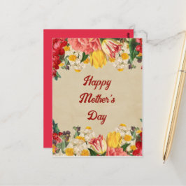 Het vieren van Moederdag 2025 Flower Briefkaart