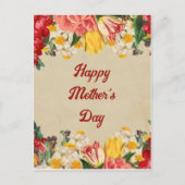 Het vieren van Moederdag 2025 Flower Briefkaart (Voorkant)
