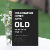 Het vieren van Never Gets Old Funny 40th Birthday Kaart