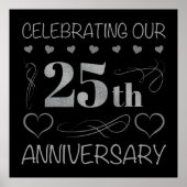 Het vieren van ons 25e Jubileum Poster (Voorkant)