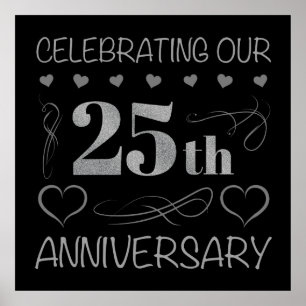 Het vieren van ons 25e Jubileum Poster