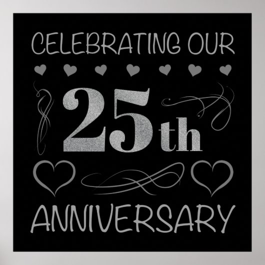 Het vieren van ons 25e Jubileum Poster (Voorkant)