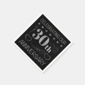 Het vieren van ons 30ste Jubileum Servet (Hoek)