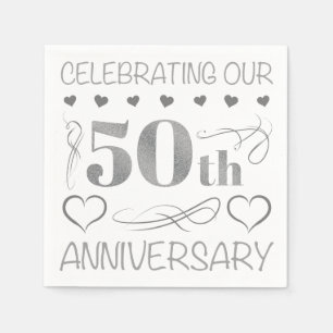 Het vieren van ons 50ste Jubileum Servet