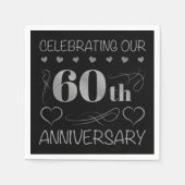 Het vieren van ons 60ste Jubileum Servet (Voorkant)