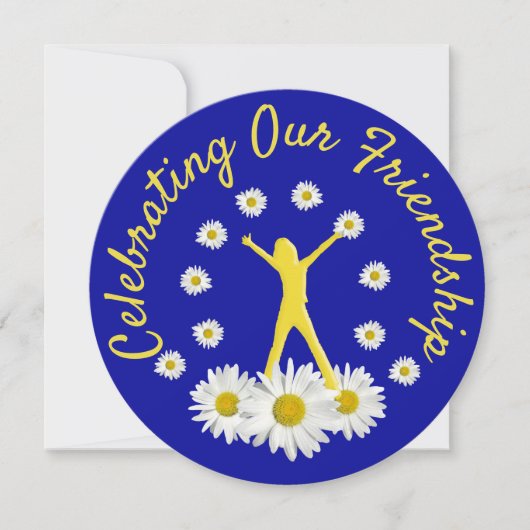 Het vieren van ons vriendschap Daisies Brunch Kaart (Voorkant)