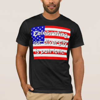 Het vieren van onze diversiteit is patriottisch T- T-shirt