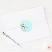 Het vieren van Snowman Gift Label Stickers (Envelop)