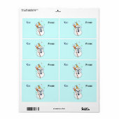 Het vieren van Snowman Gift Labels (Full Sheet)