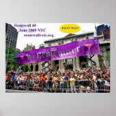 Het vieren van Stonewall bij de Belangrijkste Bibl Poster (Voorkant)