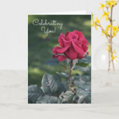 Het vieren van uw innerlijke beauty verjaardag Kaa Kaart (Gele Bloem)