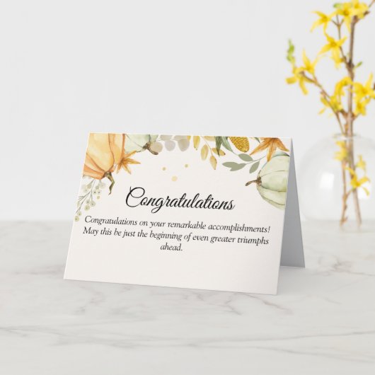 Het Vieren van Uw Opmerkelijke Prestaties Kaart (Gele Bloem)