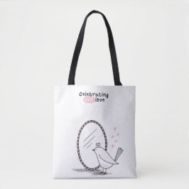 Het vieren van zelfliefde tote bag
