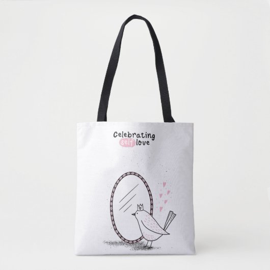 Het vieren van zelfliefde tote bag (Voorkant)