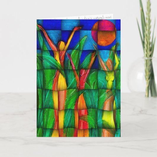 Het vieren Zon (kaart) Kaart (Voorkant)