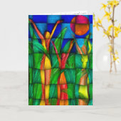 Het vieren Zon (kaart) Kaart (Gele Bloem)