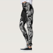 Het vierkant en de Roos Black & White Leggings (Links)