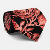 Het vierkant en het Roos Rood Stropdas (Opgerold)