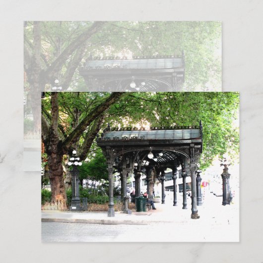 HET VIERKANT VAN DE PIONIER BRIEFKAART (Voorkant / Achterkant)