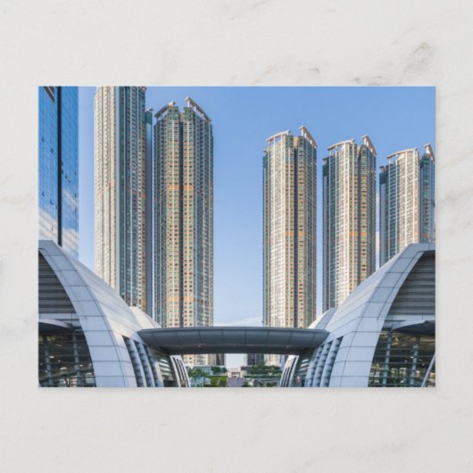 Het Vierkant van de Unie van de Post van Kowloon, Briefkaart (Voorkant)