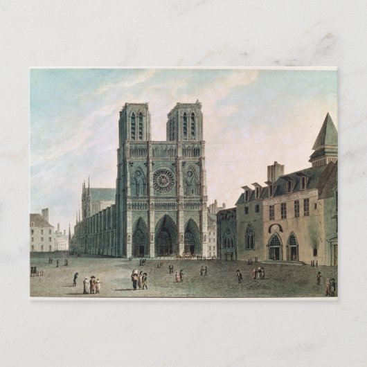 Het vierkant voor Notre-Dame Briefkaart (Voorkant)
