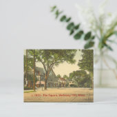 Het vierkant, Wellesley Heuvels, Massa Briefkaart (Staand voorkant)