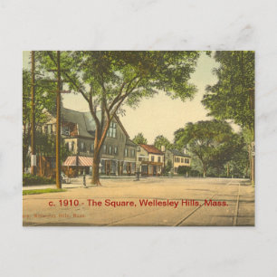 Het vierkant, Wellesley Heuvels, Massa Briefkaart